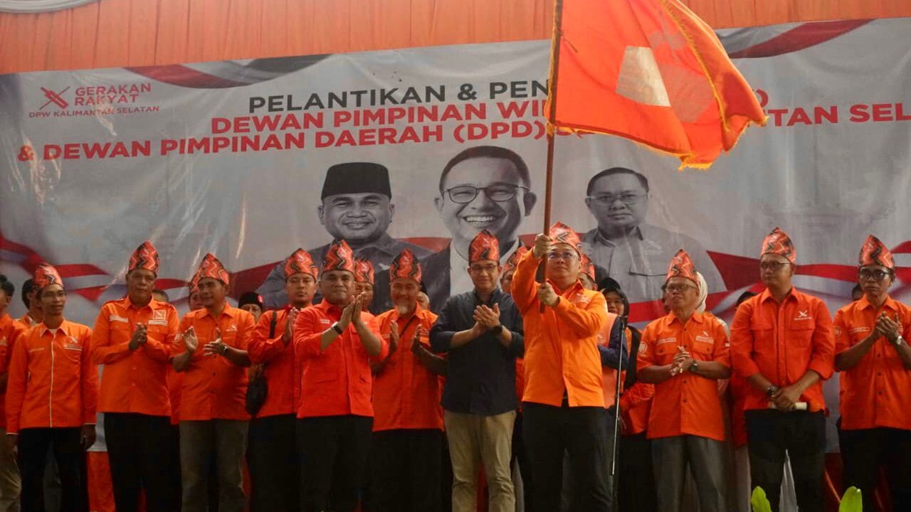 Gerakan Rakyat Kalsel Resmi Dikukuhkan, Anies Ajak Kader Jadi “Sapu Lidi” Perubahan