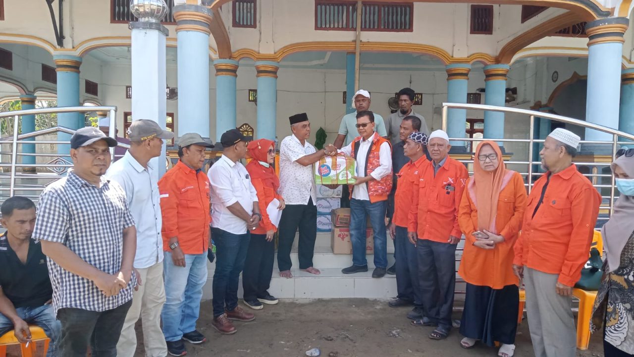 Peduli Bencana, DPW GR Aceh Kirim Bantuan ke Pidie Jaya Hasil Gotong Royong Internal