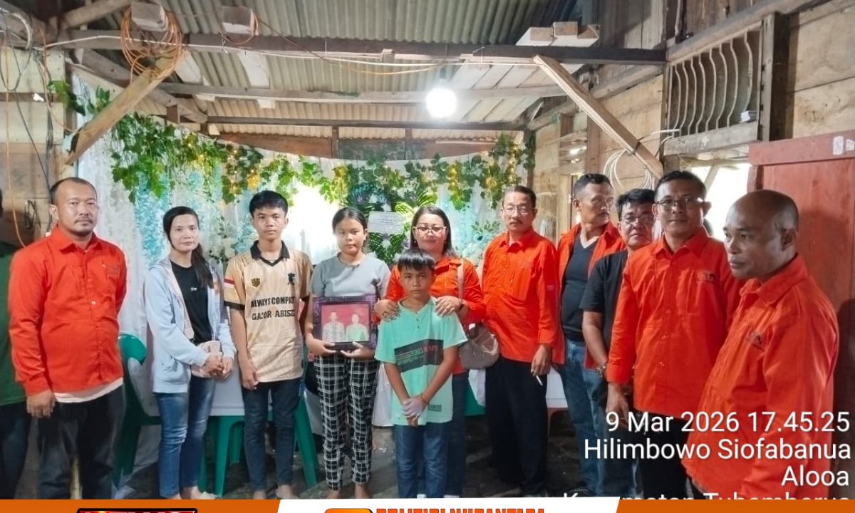 Gerakan Rakyat Gunungsitoli Santuni Keluarga Pasutri Korban Kecelakaan Muara Indah