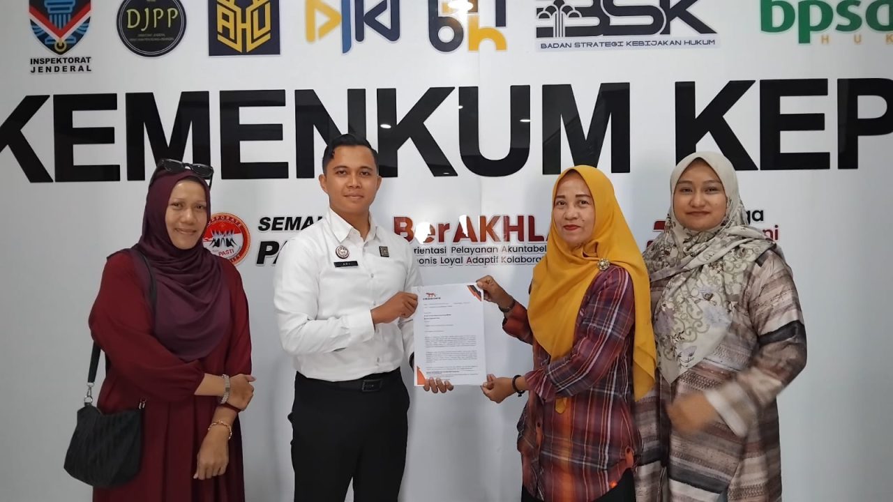 DPW Gerakan Rakyat Kepulauan Riau Resmi Daftarkan Syarat Administrasi ke Kanwil Kemenkum