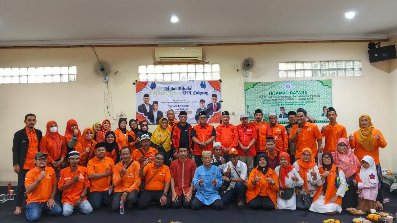 Hadiri Halal Bihalal di Cakung, Ketua DPD Gerakan Rakyat Jaktim Tegaskan Soliditas Menuju Partai Politik