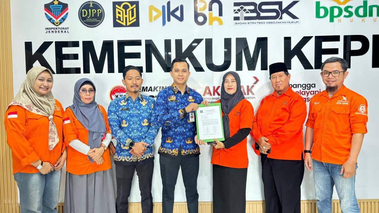 Gerakan Rakyat Kepri Resmi Kantongi SKT, Ketua DPW Apresiasi Pelayanan Kanwil Kemenkum