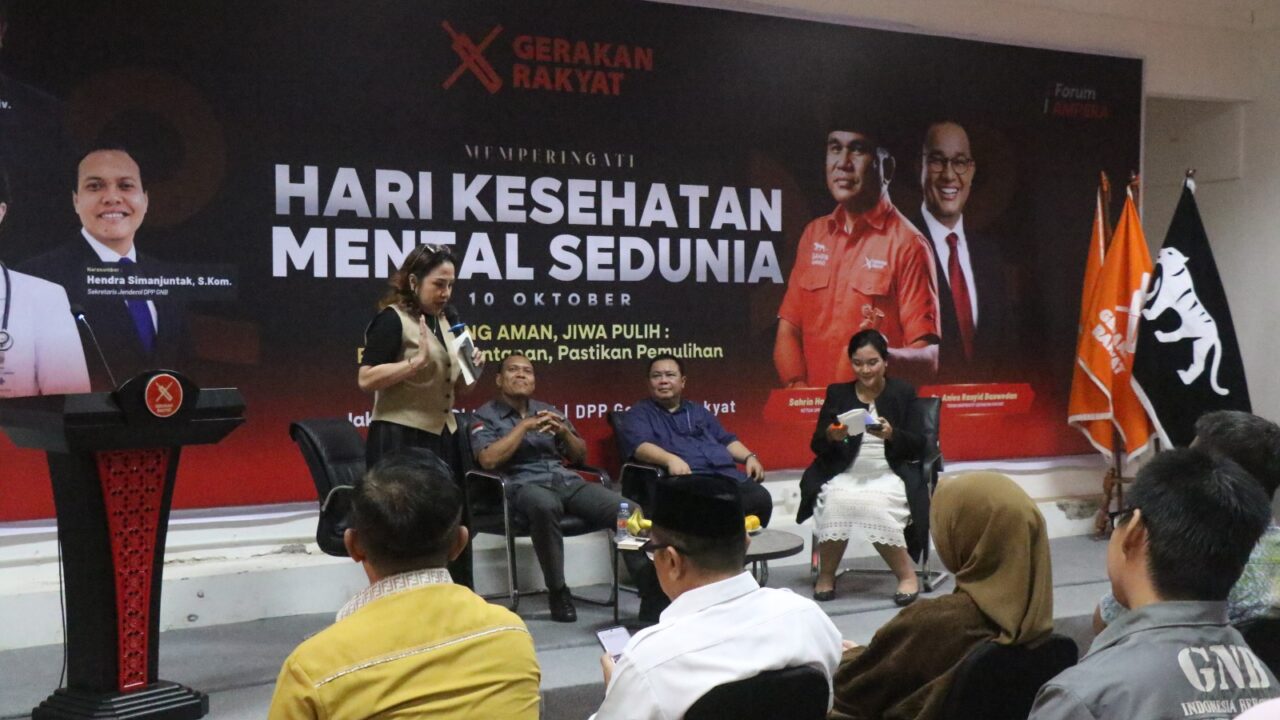 Peringati Hari Kesehatan Mental Sedunia, Forum Ampera Gerakan Rakyat Bahas Isu Narkoba dan Bullying