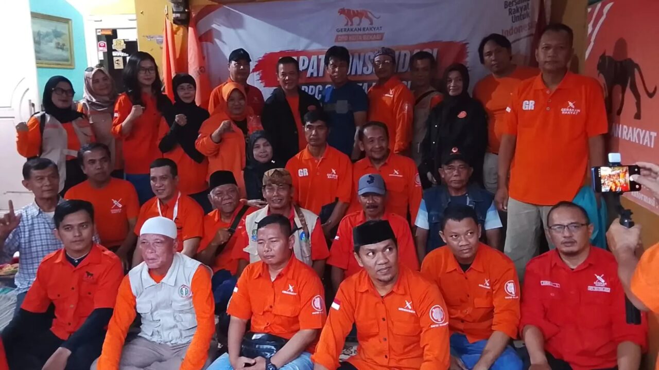 Gerakan Rakyat Kota Bekasi Gelar Konsolidasi: Dorong Penguatan Ranting dan Persiapan Pemilu 2029